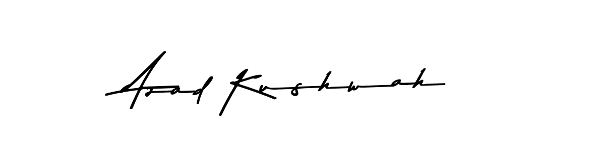 How to make Azad Kushwah name signature. Use Asem Kandis PERSONAL USE style for creating short signs online. This is the latest handwritten sign. Azad Kushwah signature style 9 images and pictures png