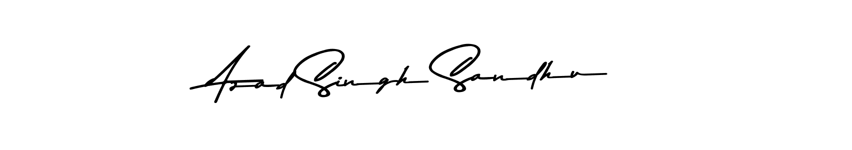 Use a signature maker to create a handwritten signature online. With this signature software, you can design (Asem Kandis PERSONAL USE) your own signature for name Azad Singh Sandhu. Azad Singh Sandhu signature style 9 images and pictures png