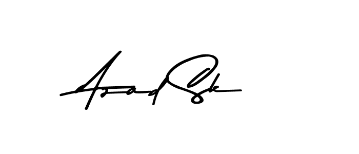 The best way (Asem Kandis PERSONAL USE) to make a short signature is to pick only two or three words in your name. The name Azad Sk include a total of six letters. For converting this name. Azad Sk signature style 9 images and pictures png