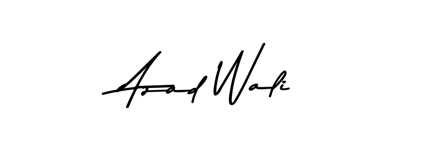 How to make Azad Wali name signature. Use Asem Kandis PERSONAL USE style for creating short signs online. This is the latest handwritten sign. Azad Wali signature style 9 images and pictures png