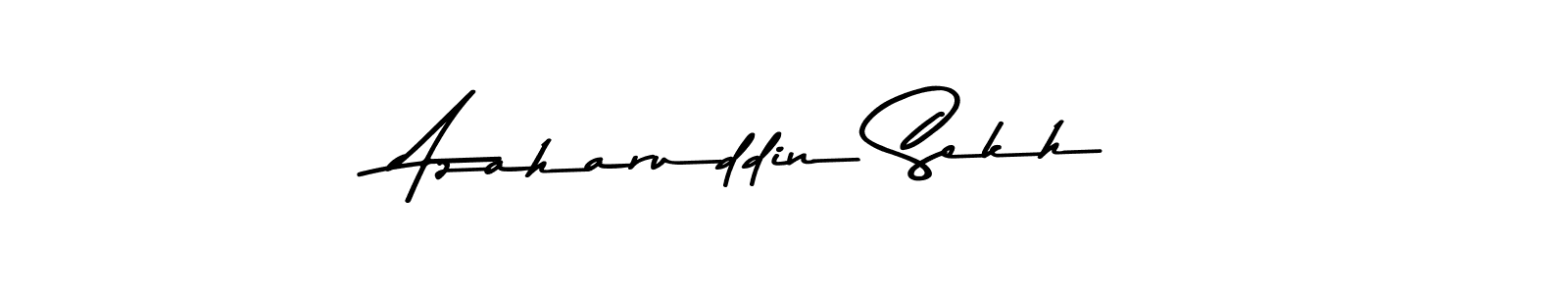 You should practise on your own different ways (Asem Kandis PERSONAL USE) to write your name (Azaharuddin Sekh) in signature. don't let someone else do it for you. Azaharuddin Sekh signature style 9 images and pictures png