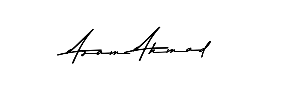 This is the best signature style for the Azam Ahmad name. Also you like these signature font (Asem Kandis PERSONAL USE). Mix name signature. Azam Ahmad signature style 9 images and pictures png