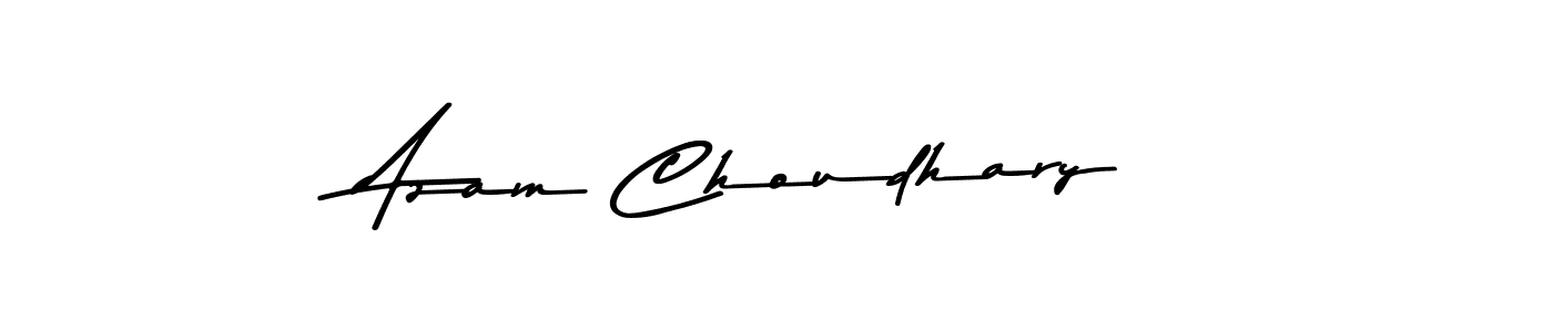 Create a beautiful signature design for name Azam Choudhary. With this signature (Asem Kandis PERSONAL USE) fonts, you can make a handwritten signature for free. Azam Choudhary signature style 9 images and pictures png