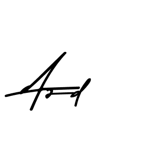 Create a beautiful signature design for name Azd. With this signature (Asem Kandis PERSONAL USE) fonts, you can make a handwritten signature for free. Azd signature style 9 images and pictures png