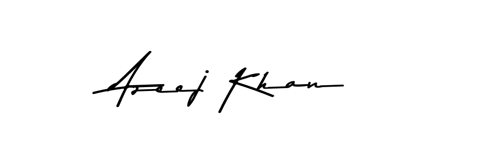 Create a beautiful signature design for name Azeej Khan. With this signature (Asem Kandis PERSONAL USE) fonts, you can make a handwritten signature for free. Azeej Khan signature style 9 images and pictures png