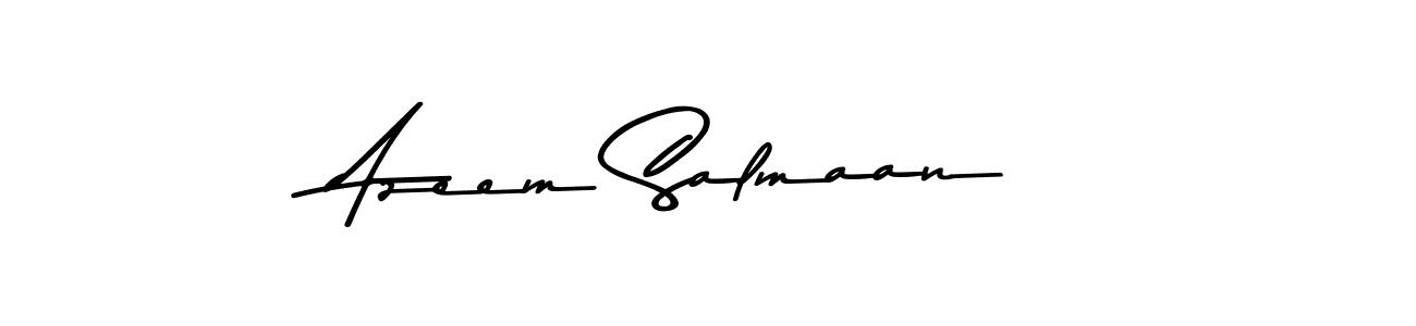 How to make Azeem Salmaan signature? Asem Kandis PERSONAL USE is a professional autograph style. Create handwritten signature for Azeem Salmaan name. Azeem Salmaan signature style 9 images and pictures png