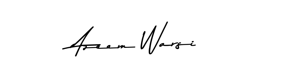 Azeem Warsi stylish signature style. Best Handwritten Sign (Asem Kandis PERSONAL USE) for my name. Handwritten Signature Collection Ideas for my name Azeem Warsi. Azeem Warsi signature style 9 images and pictures png