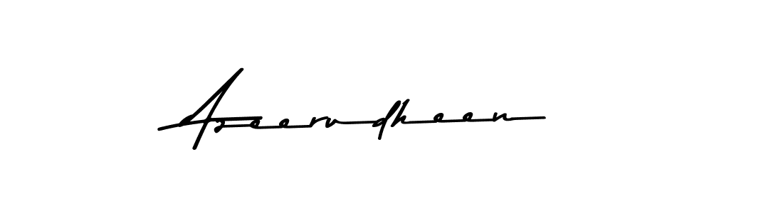 Make a beautiful signature design for name Azeerudheen. With this signature (Asem Kandis PERSONAL USE) style, you can create a handwritten signature for free. Azeerudheen signature style 9 images and pictures png