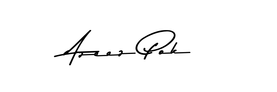You can use this online signature creator to create a handwritten signature for the name Azeez Pok. This is the best online autograph maker. Azeez Pok signature style 9 images and pictures png