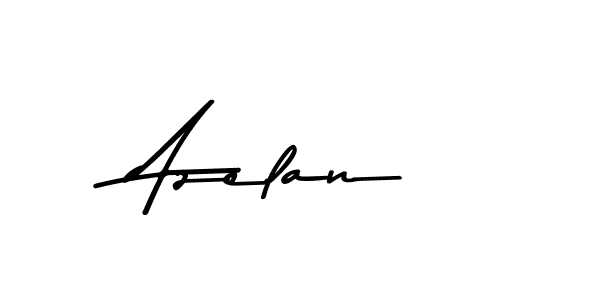 How to make Azelan name signature. Use Asem Kandis PERSONAL USE style for creating short signs online. This is the latest handwritten sign. Azelan signature style 9 images and pictures png