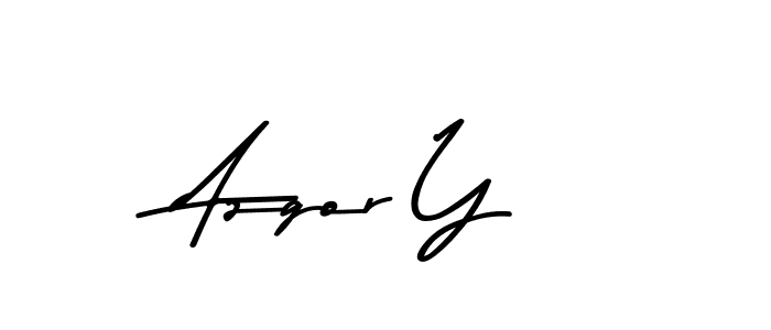 Azgor Y stylish signature style. Best Handwritten Sign (Asem Kandis PERSONAL USE) for my name. Handwritten Signature Collection Ideas for my name Azgor Y. Azgor Y signature style 9 images and pictures png