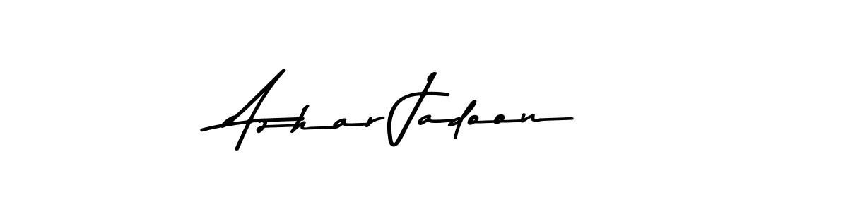 The best way (Asem Kandis PERSONAL USE) to make a short signature is to pick only two or three words in your name. The name Azhar Jadoon include a total of six letters. For converting this name. Azhar Jadoon signature style 9 images and pictures png