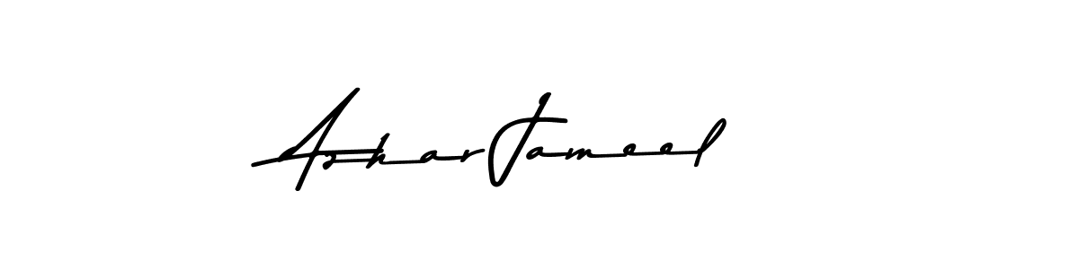Here are the top 10 professional signature styles for the name Azhar Jameel. These are the best autograph styles you can use for your name. Azhar Jameel signature style 9 images and pictures png