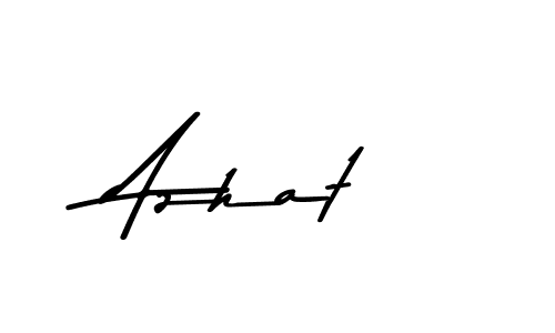 Use a signature maker to create a handwritten signature online. With this signature software, you can design (Asem Kandis PERSONAL USE) your own signature for name Azhat. Azhat signature style 9 images and pictures png