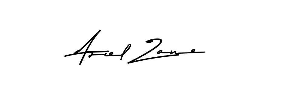 How to make Aziel Zane name signature. Use Asem Kandis PERSONAL USE style for creating short signs online. This is the latest handwritten sign. Aziel Zane signature style 9 images and pictures png