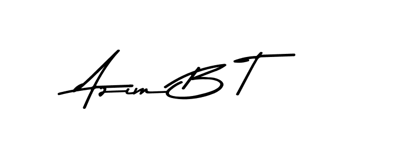 Similarly Asem Kandis PERSONAL USE is the best handwritten signature design. Signature creator online .You can use it as an online autograph creator for name Azim B T. Azim B T signature style 9 images and pictures png