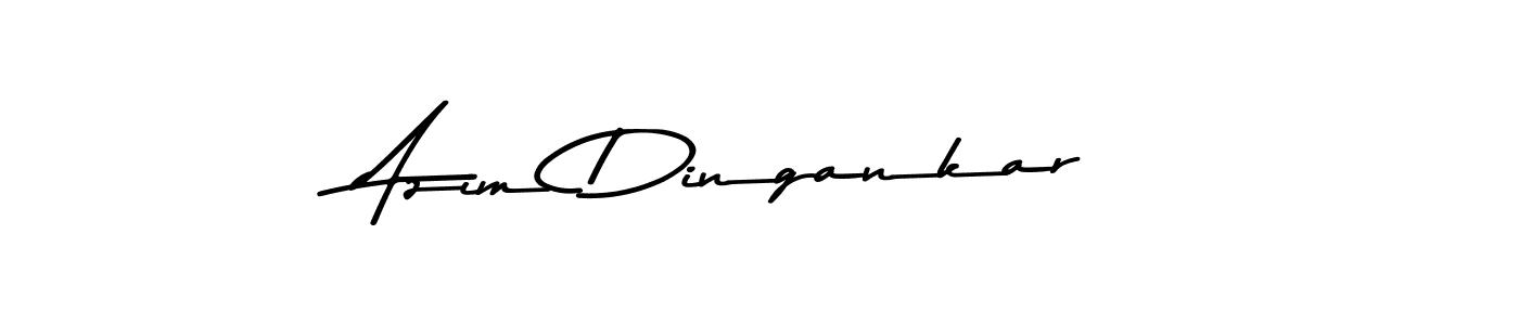 You should practise on your own different ways (Asem Kandis PERSONAL USE) to write your name (Azim Dingankar) in signature. don't let someone else do it for you. Azim Dingankar signature style 9 images and pictures png