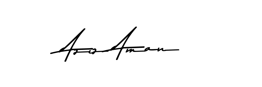 This is the best signature style for the Aziz Aman name. Also you like these signature font (Asem Kandis PERSONAL USE). Mix name signature. Aziz Aman signature style 9 images and pictures png