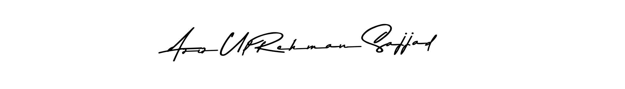 Create a beautiful signature design for name Aziz Ul Rehman Sajjad. With this signature (Asem Kandis PERSONAL USE) fonts, you can make a handwritten signature for free. Aziz Ul Rehman Sajjad signature style 9 images and pictures png