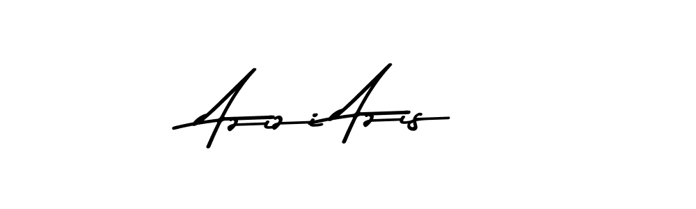 This is the best signature style for the Azizi Azis name. Also you like these signature font (Asem Kandis PERSONAL USE). Mix name signature. Azizi Azis signature style 9 images and pictures png