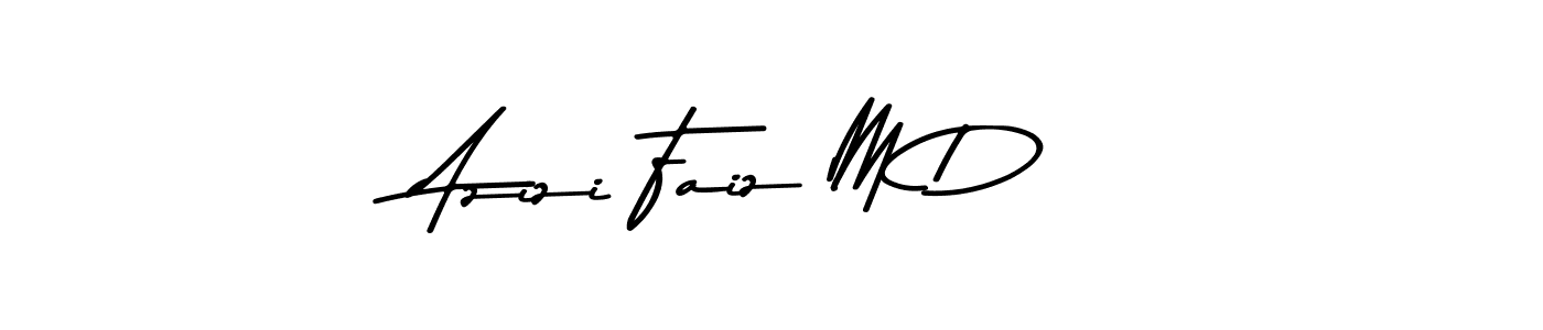 Azizi Faiz M D stylish signature style. Best Handwritten Sign (Asem Kandis PERSONAL USE) for my name. Handwritten Signature Collection Ideas for my name Azizi Faiz M D. Azizi Faiz M D signature style 9 images and pictures png