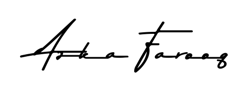 The Asem Kandis PERSONAL USE typeface gives name Azka Farooq a refined look. Suitable for certificates, diplomas, and official verification. Azka Farooq signature style 9 images and pictures png