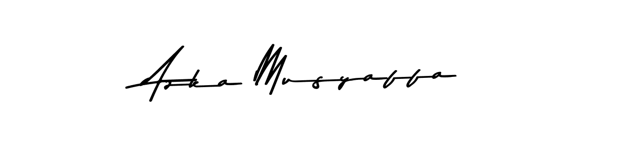 You should practise on your own different ways (Asem Kandis PERSONAL USE) to write your name (Azka Musyaffa) in signature. don't let someone else do it for you. Azka Musyaffa signature style 9 images and pictures png