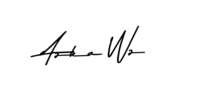 Make a beautiful signature design for name Azka Wz. With this signature (Asem Kandis PERSONAL USE) style, you can create a handwritten signature for free. Azka Wz signature style 9 images and pictures png