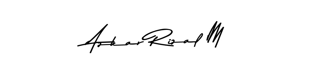 Use a signature maker to create a handwritten signature online. With this signature software, you can design (Asem Kandis PERSONAL USE) your own signature for name Azkar Rizal M. Azkar Rizal M signature style 9 images and pictures png