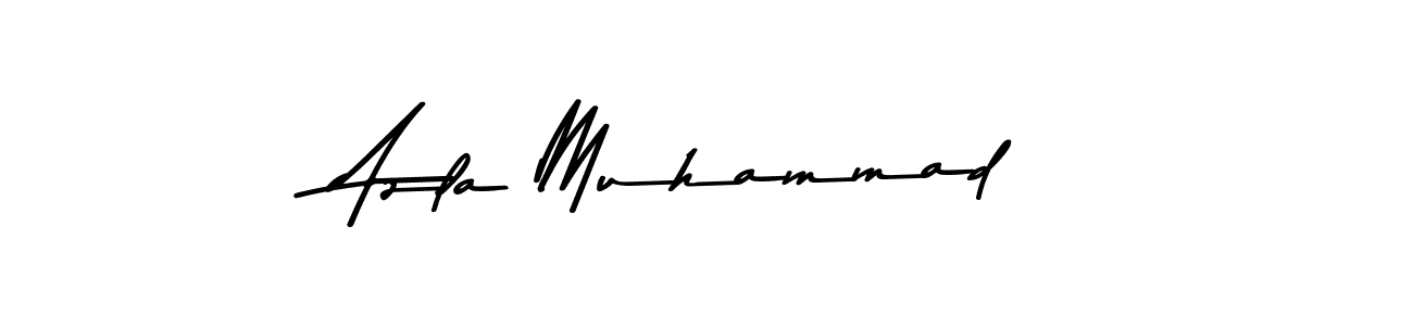 Azla Muhammad stylish signature style. Best Handwritten Sign (Asem Kandis PERSONAL USE) for my name. Handwritten Signature Collection Ideas for my name Azla Muhammad. Azla Muhammad signature style 9 images and pictures png
