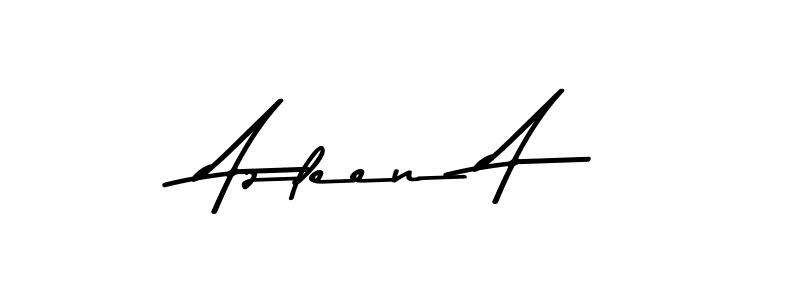 The best way (Asem Kandis PERSONAL USE) to make a short signature is to pick only two or three words in your name. The name Azleen A include a total of six letters. For converting this name. Azleen A signature style 9 images and pictures png