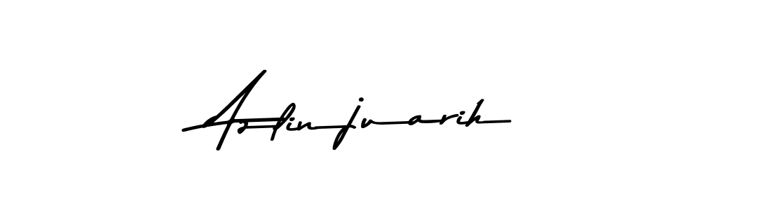 Make a beautiful signature design for name Azlinjuarih. With this signature (Asem Kandis PERSONAL USE) style, you can create a handwritten signature for free. Azlinjuarih signature style 9 images and pictures png