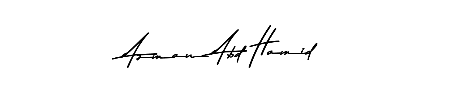 You should practise on your own different ways (Asem Kandis PERSONAL USE) to write your name (Azman Abd Hamid) in signature. don't let someone else do it for you. Azman Abd Hamid signature style 9 images and pictures png