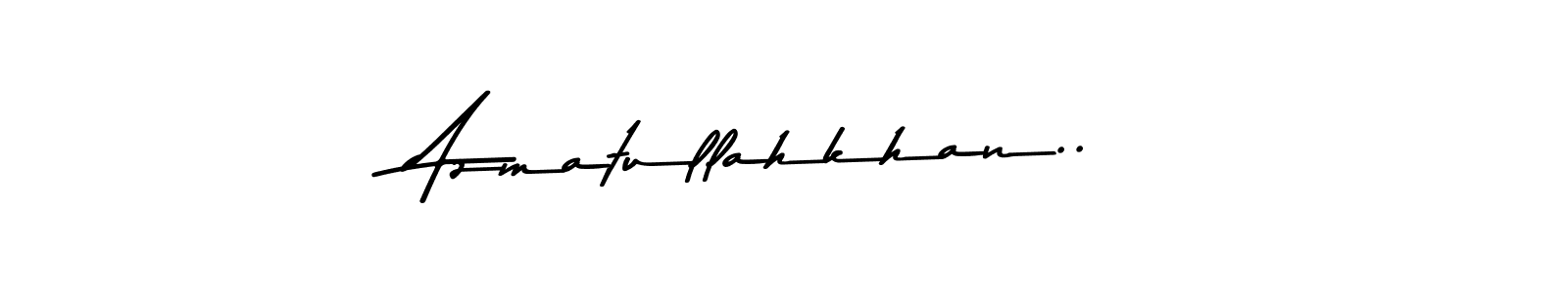 Create a beautiful signature design for name Azmatullahkhan... With this signature (Asem Kandis PERSONAL USE) fonts, you can make a handwritten signature for free. Azmatullahkhan.. signature style 9 images and pictures png