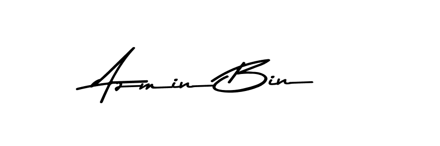 Use a signature maker to create a handwritten signature online. With this signature software, you can design (Asem Kandis PERSONAL USE) your own signature for name Azmin Bin. Azmin Bin signature style 9 images and pictures png