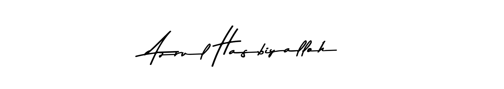 Make a beautiful signature design for name Azrul Hasbiyalloh. Use this online signature maker to create a handwritten signature for free. Azrul Hasbiyalloh signature style 9 images and pictures png
