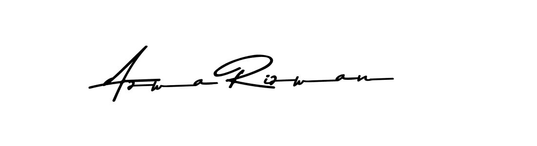 Use a signature maker to create a handwritten signature online. With this signature software, you can design (Asem Kandis PERSONAL USE) your own signature for name Azwa Rizwan. Azwa Rizwan signature style 9 images and pictures png