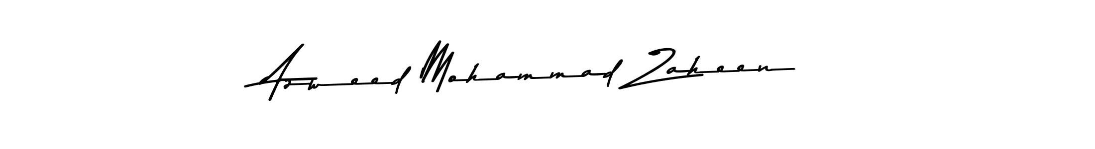 Make a beautiful signature design for name Azweed Mohammad Zaheen. With this signature (Asem Kandis PERSONAL USE) style, you can create a handwritten signature for free. Azweed Mohammad Zaheen signature style 9 images and pictures png
