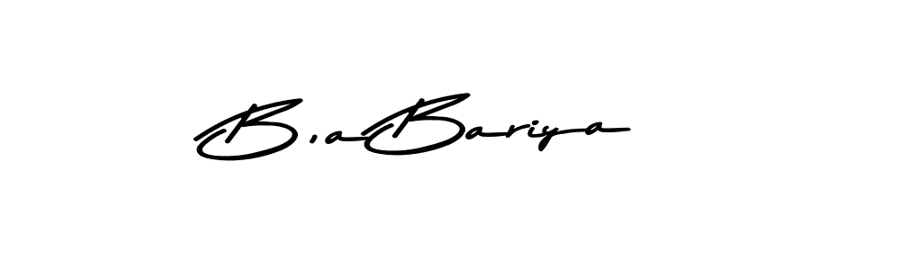 Use a signature maker to create a handwritten signature online. With this signature software, you can design (Asem Kandis PERSONAL USE) your own signature for name B,a Bariya. B,a Bariya signature style 9 images and pictures png