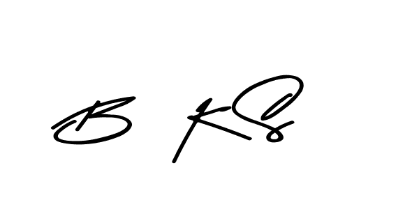 Make a beautiful signature design for name B  K S. With this signature (Asem Kandis PERSONAL USE) style, you can create a handwritten signature for free. B  K S signature style 9 images and pictures png
