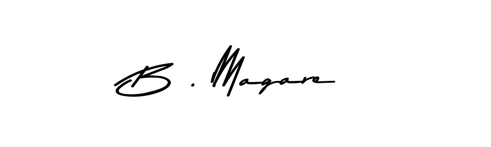 How to make B . Magare signature? Asem Kandis PERSONAL USE is a professional autograph style. Create handwritten signature for B . Magare name. B . Magare signature style 9 images and pictures png