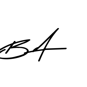 Also You can easily find your signature by using the search form. We will create B A name handwritten signature images for you free of cost using Asem Kandis PERSONAL USE sign style. B A signature style 9 images and pictures png