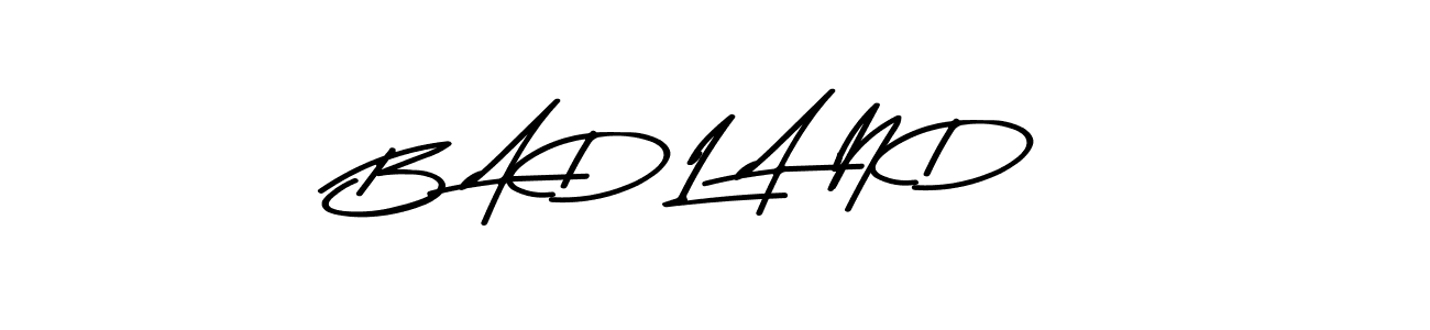 Make a short B A D L A N D signature style. Manage your documents anywhere anytime using Asem Kandis PERSONAL USE. Create and add eSignatures, submit forms, share and send files easily. B A D L A N D signature style 9 images and pictures png