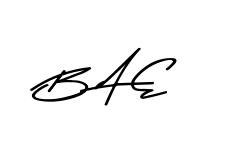 How to make B A E name signature. Use Asem Kandis PERSONAL USE style for creating short signs online. This is the latest handwritten sign. B A E signature style 9 images and pictures png
