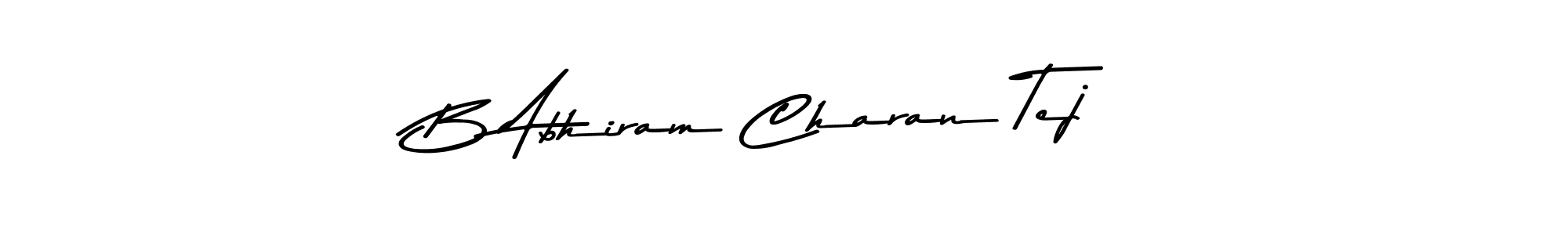 This is the best signature style for the B Abhiram Charan Tej name. Also you like these signature font (Asem Kandis PERSONAL USE). Mix name signature. B Abhiram Charan Tej signature style 9 images and pictures png