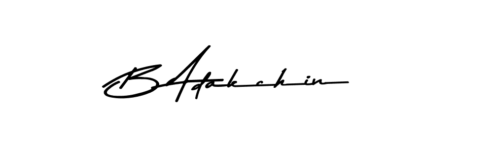 Use a signature maker to create a handwritten signature online. With this signature software, you can design (Asem Kandis PERSONAL USE) your own signature for name B Adakchin. B Adakchin signature style 9 images and pictures png