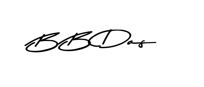Create a beautiful signature design for name B B Das. With this signature (Asem Kandis PERSONAL USE) fonts, you can make a handwritten signature for free. B B Das signature style 9 images and pictures png