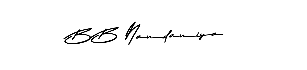 It looks lik you need a new signature style for name B B Nandaniya. Design unique handwritten (Asem Kandis PERSONAL USE) signature with our free signature maker in just a few clicks. B B Nandaniya signature style 9 images and pictures png