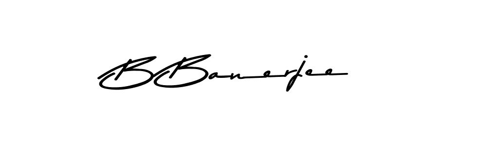 How to make B Banerjee signature? Asem Kandis PERSONAL USE is a professional autograph style. Create handwritten signature for B Banerjee name. B Banerjee signature style 9 images and pictures png