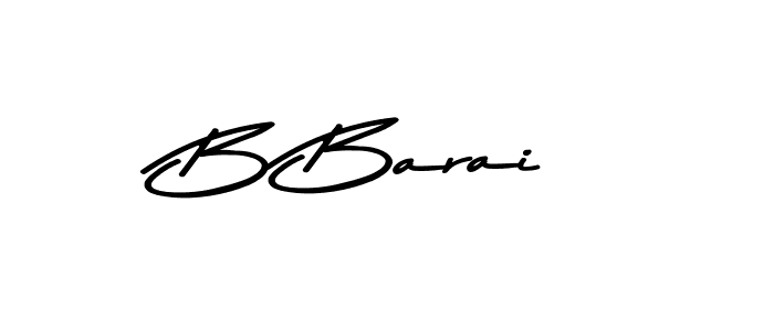 How to make B Barai signature? Asem Kandis PERSONAL USE is a professional autograph style. Create handwritten signature for B Barai name. B Barai signature style 9 images and pictures png